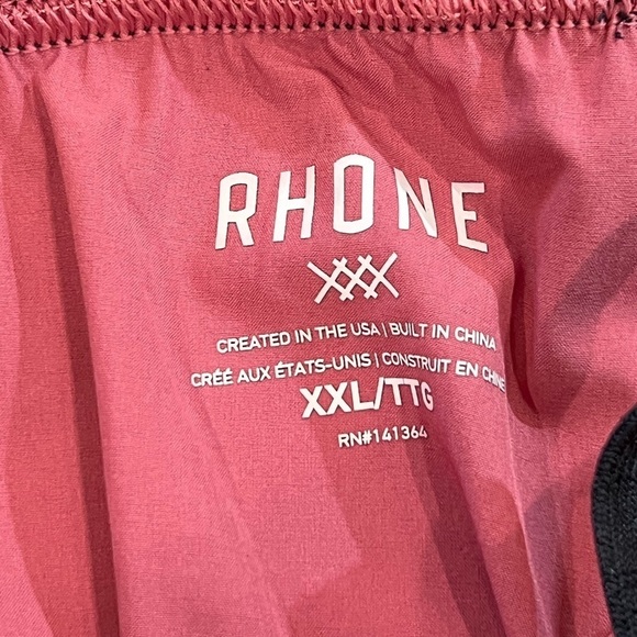 NWT Rhone XXL 7” Mako Unlined Tech Short Anti-Odor Salmon Athletic Shorts - Picture 6 of 8